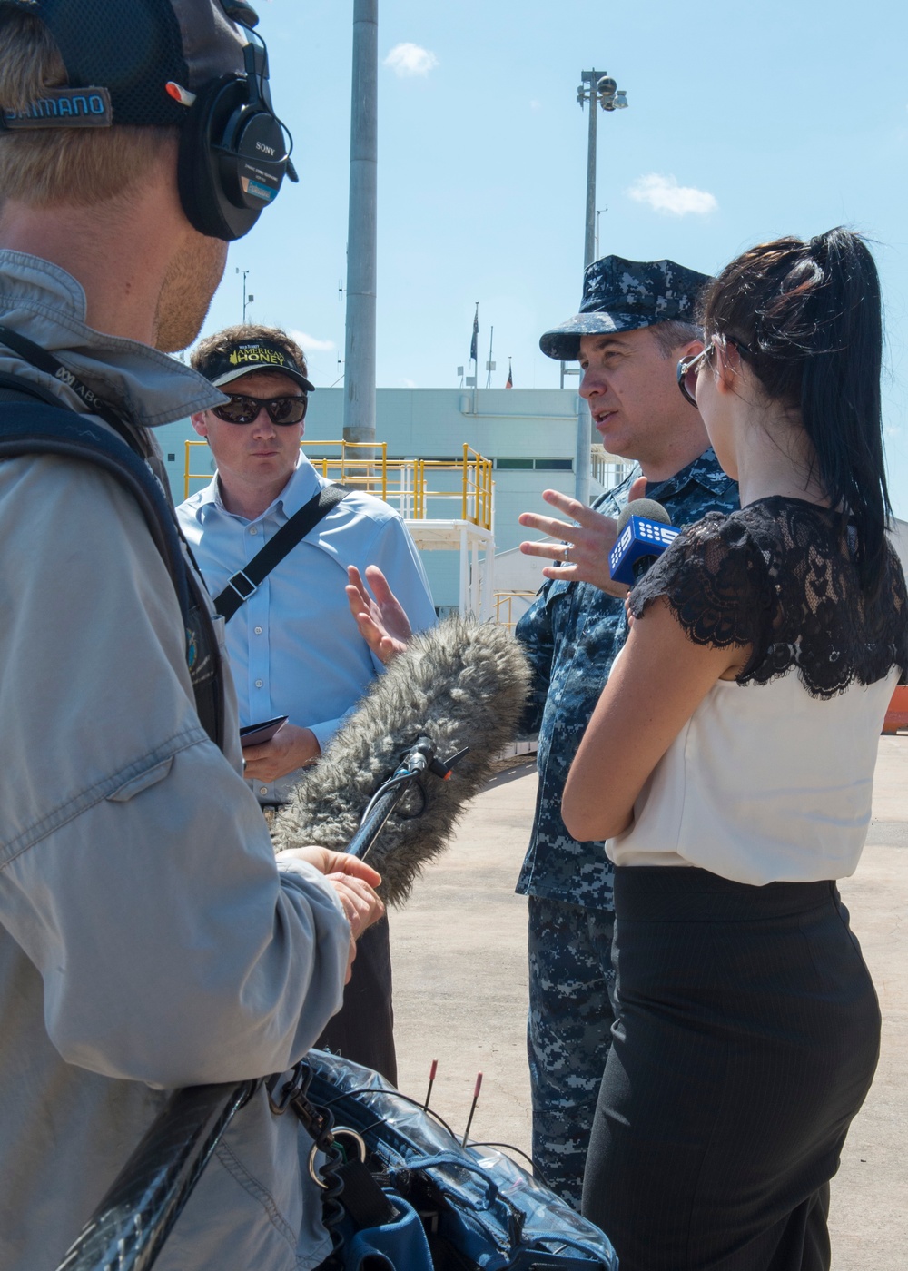 USS Bonhomme Richard and 31 MEU's media availability in Darwin