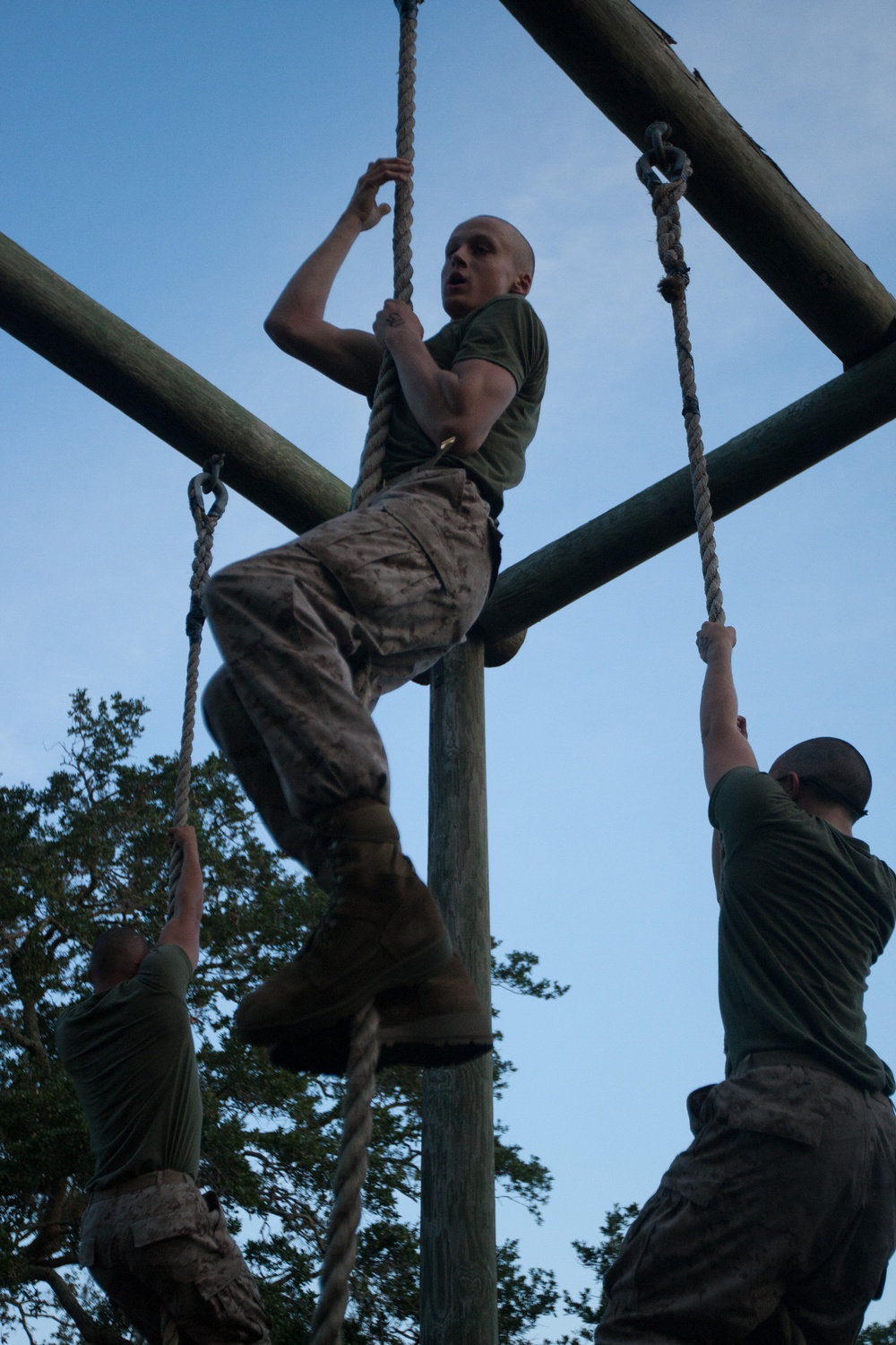 Photo Gallery: Parris Island obstacle course bested by Marine recruits