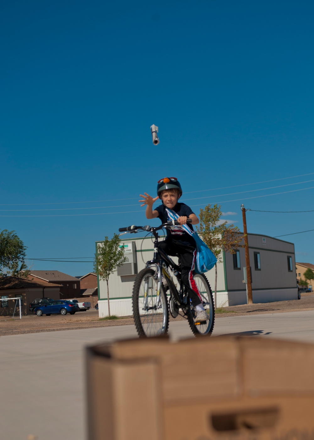 Children test their riding skills at Bicycle Rodeo