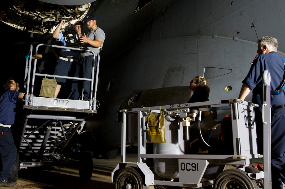 Lights out, gears up: Airfield comes alive at night
