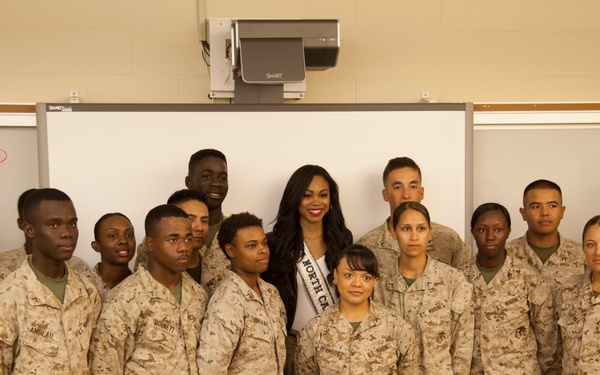 Miss North Carolina USA supports service members