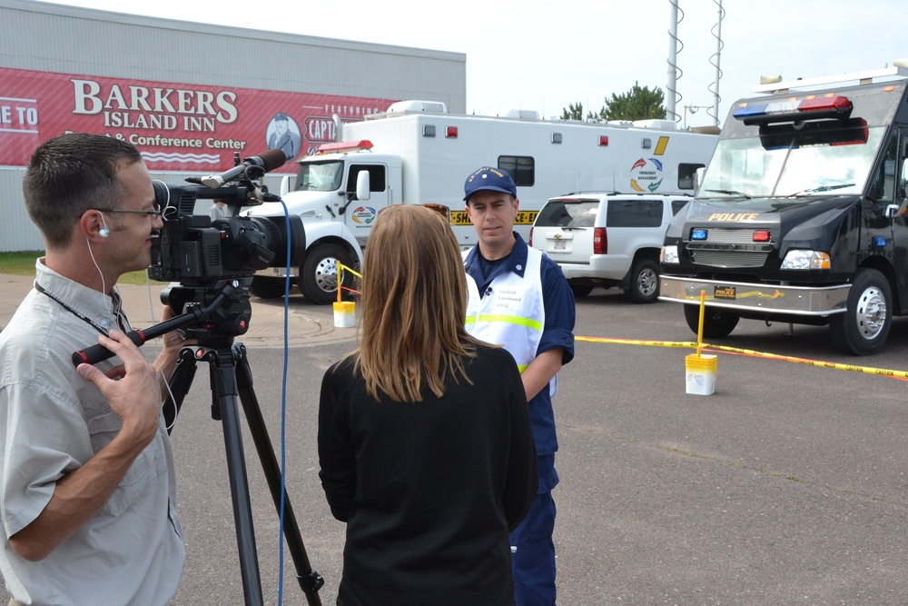 Oil spill exercise in Port of Duluth-Superior