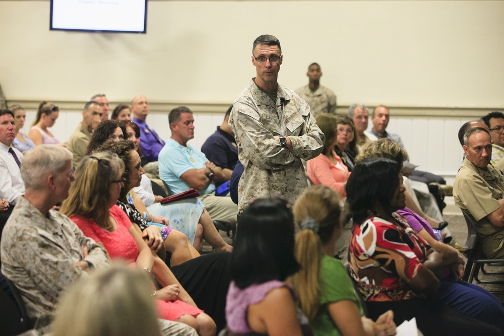 Base CG holds first town hall meeting