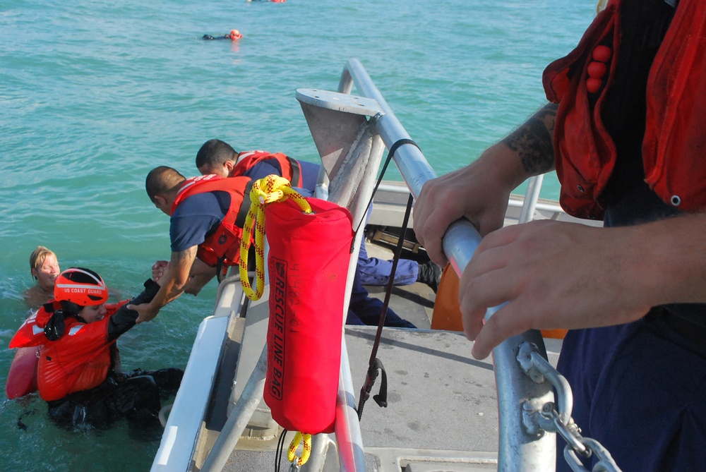 First beach rescue interagency team exercise off South Padre Island