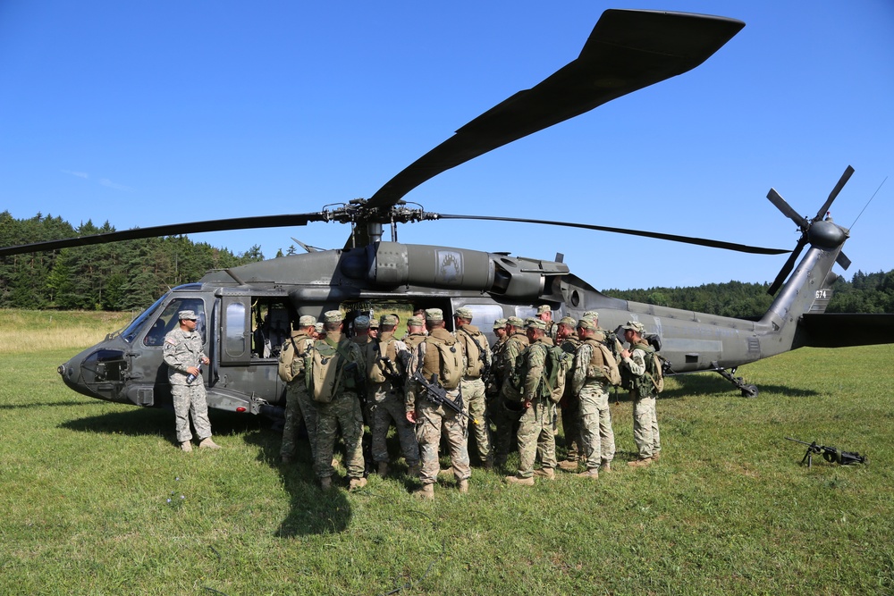 Regimental combat team mission rehearsal exercise