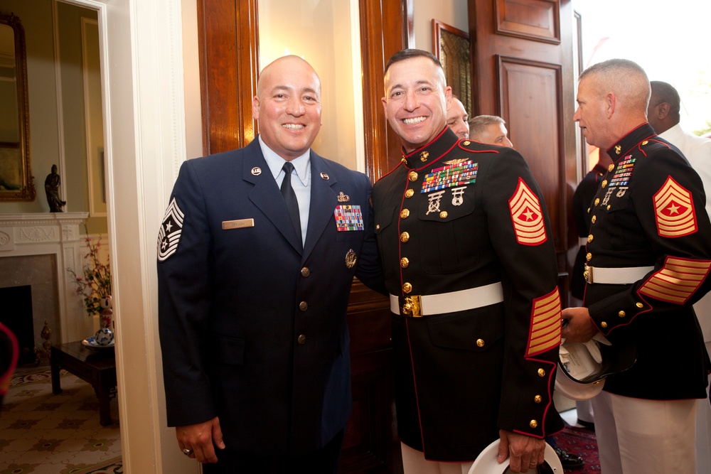Evening Parade and reception