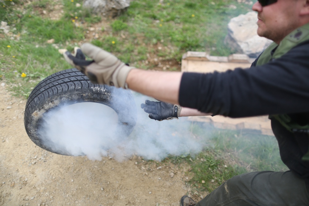 525th Battlefield Surveillance Brigade Kosovo Force training exercise