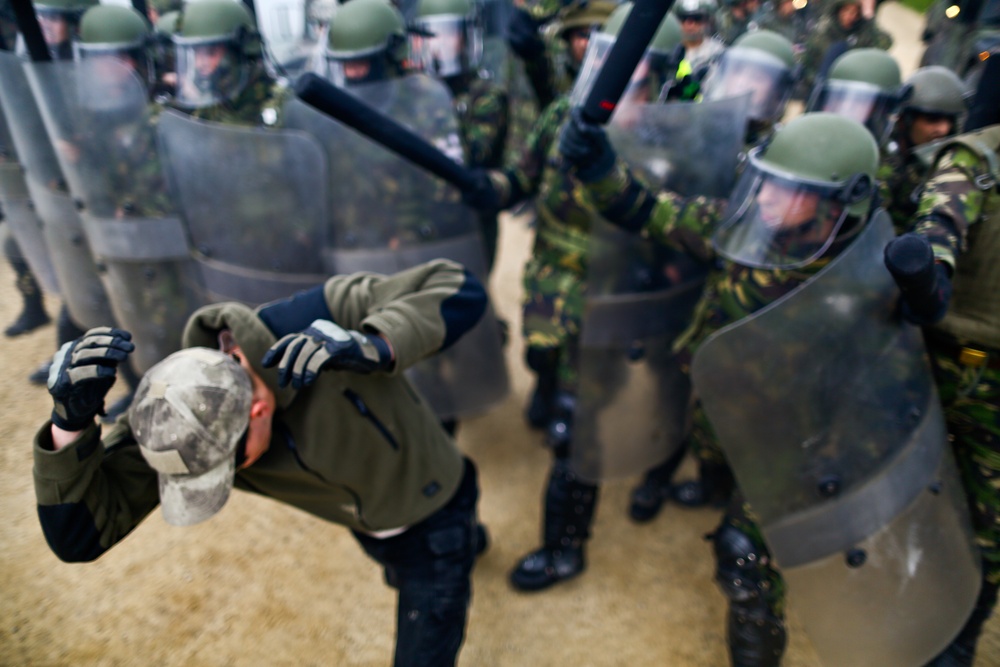 525th Battlefield Surveillance Brigade Kosovo force training exercise