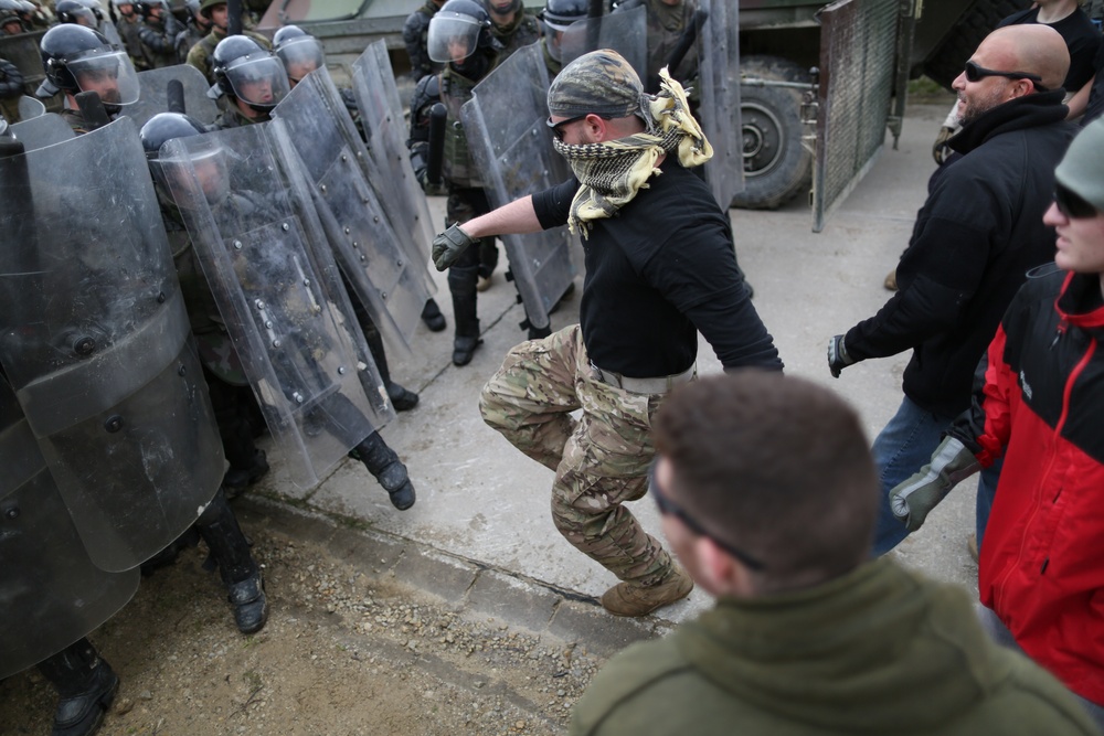 525th Battlefield Surveillance Brigade Kosovo Force mission rehearsal exercise