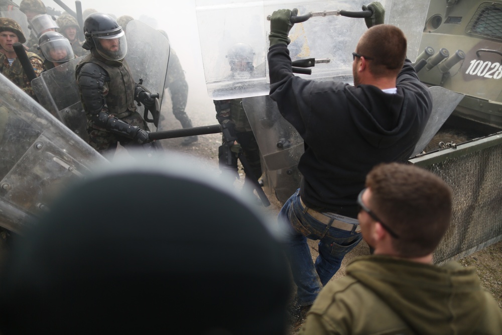 525th Battlefield Surveillance Brigade Kosovo Force mission rehearsal exercise