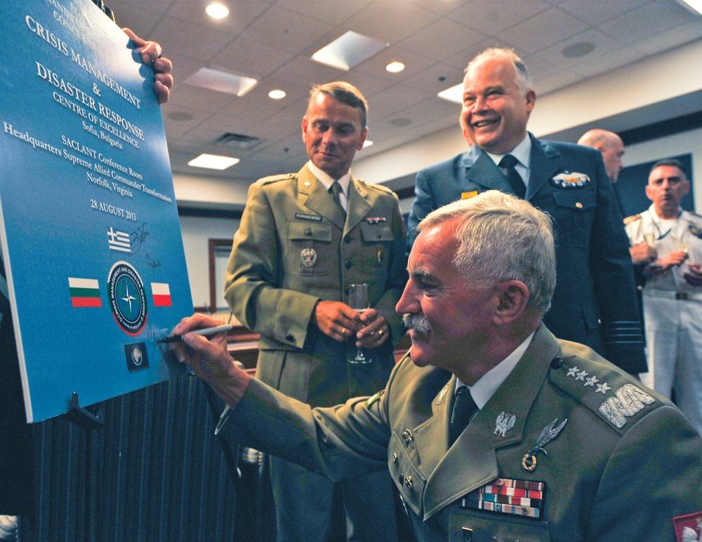 NATO ACT Hosts MOU signing for CMDR COE