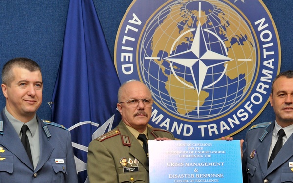 NATO ACT Hosts MOU signing for CMDR COE