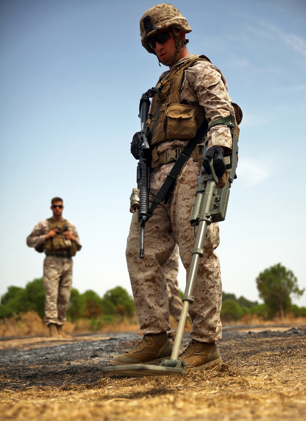 SP-MAGTF Crisis Response Marines conduct IED training