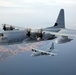 SP-MAGTF Crisis Response aircraft conduct air-to-air refueling over Spain