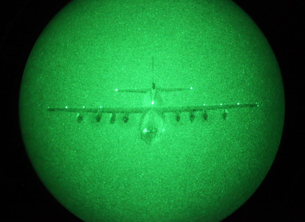 SP-MAGTF Crisis Response aircraft conduct air-to-air nighttime refueling over Spain