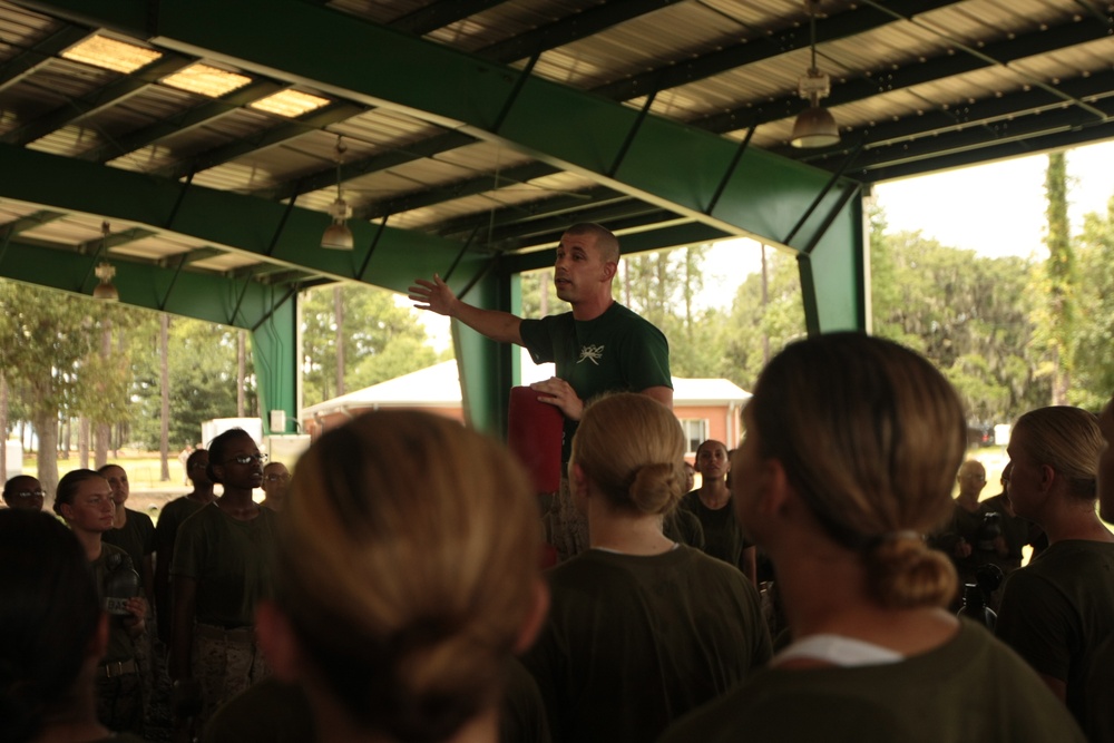 Photo Gallery: Marine recruits battle during bayonet training on Parris Island