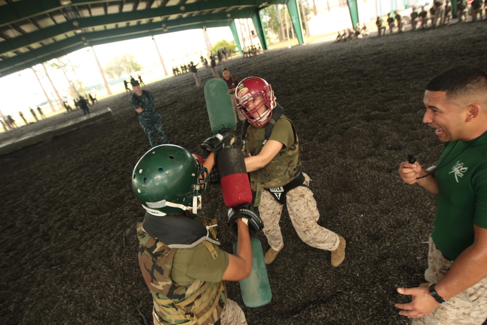 Photo Gallery: Marine recruits battle during bayonet training on Parris Island