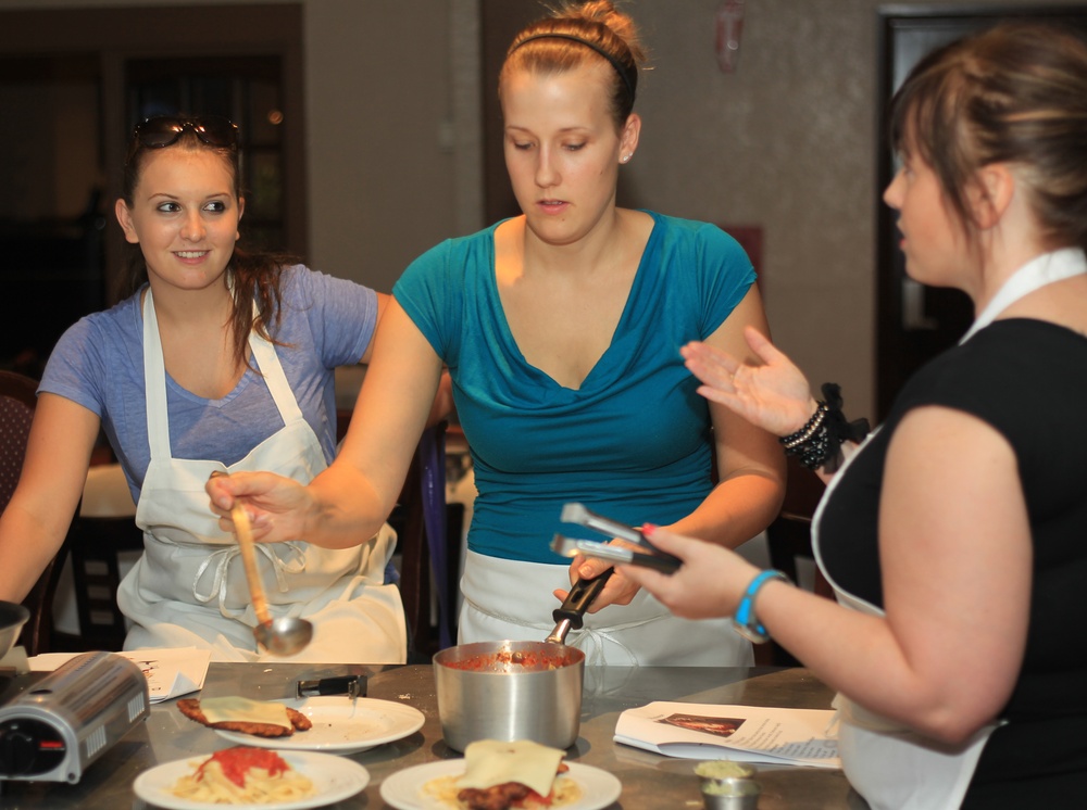 DVIDS - News - ‘First Team’ spouses enhance cooking skills