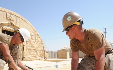 Seabees construct headquarters for Army Service Support Brigade