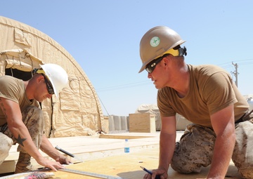 Seabees construct headquarters for Army Service Support Brigade