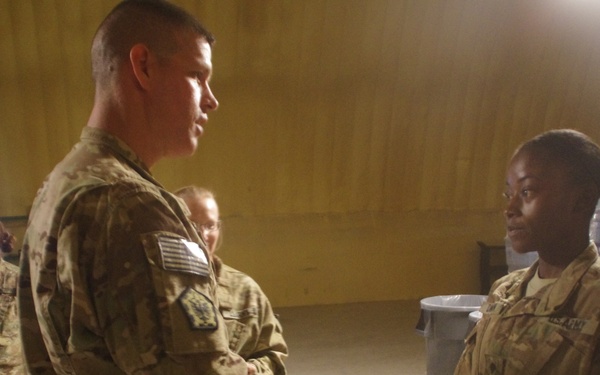 Feeding the Masses: 864th Engineer Battalion Sets the Pace for Expeditionary Field Feeding on FOB Sharana