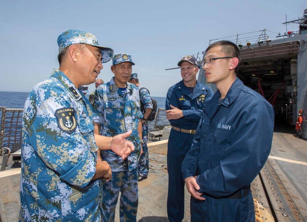 US and Chines counter piracy exercise