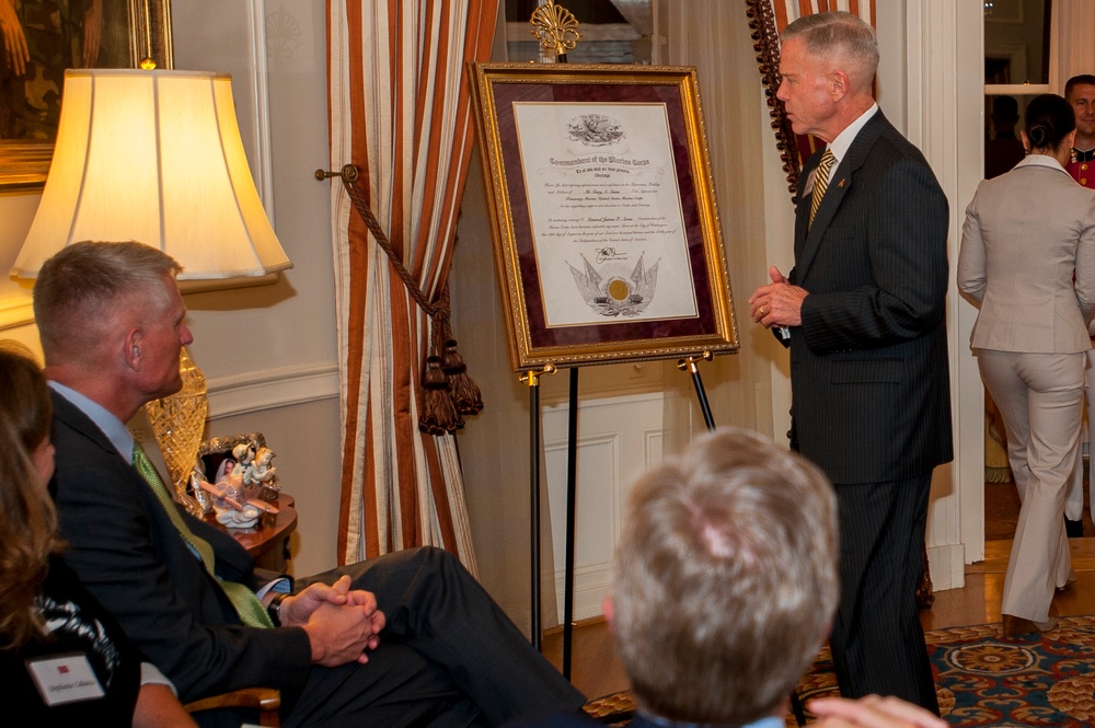 Actor Gary Sinise Becomes Honorary Marine