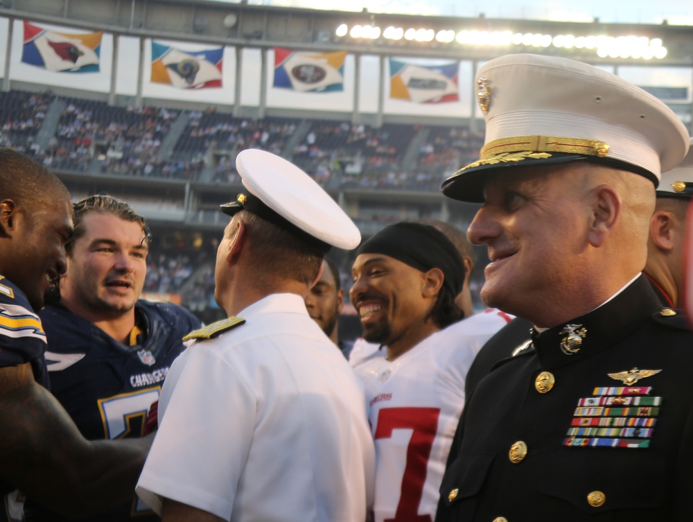 San Diego Chargers host service members for 25th annual salute to the military