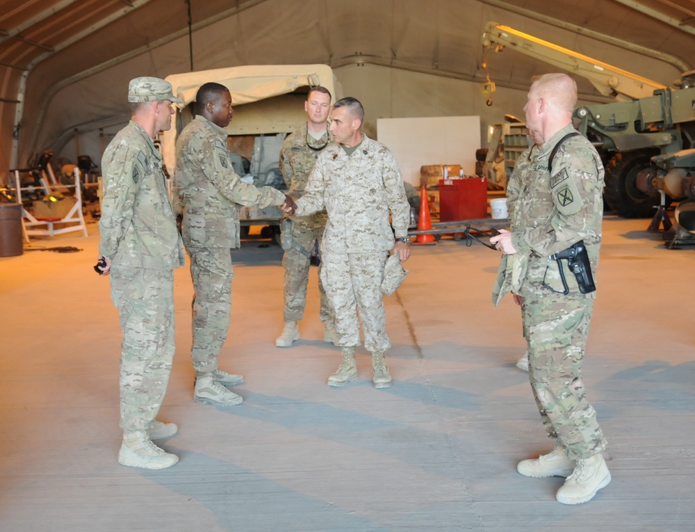 ISAF senior enlisted advisor visits 10th CAB