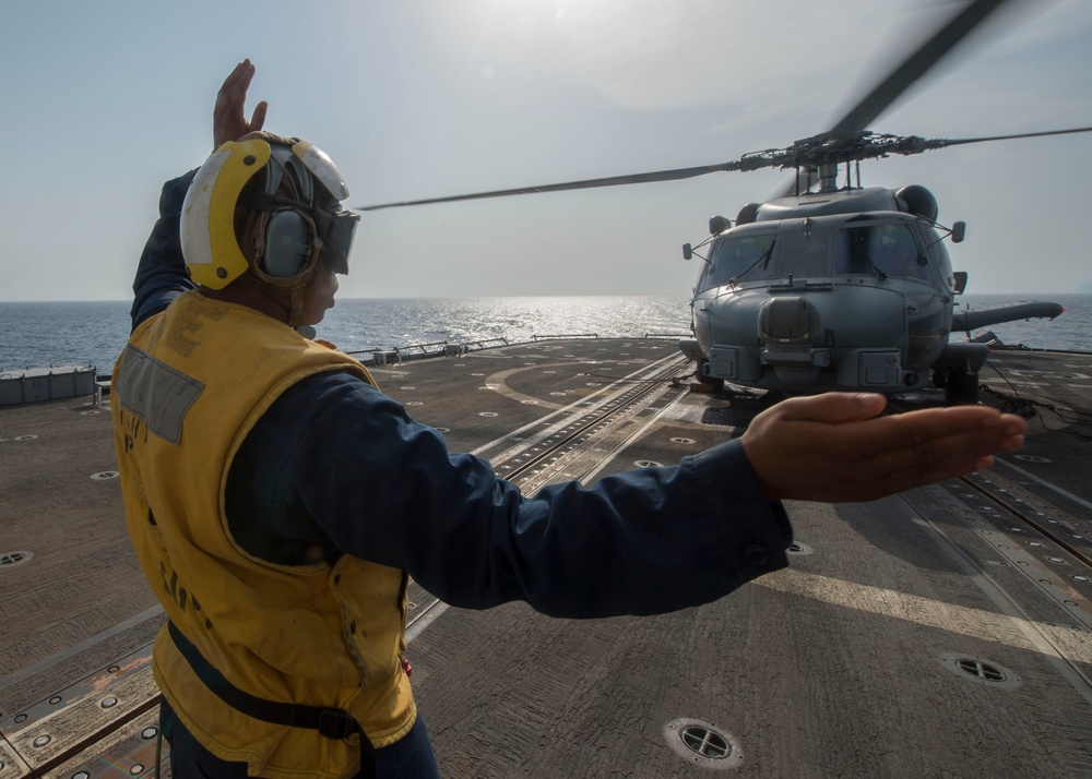 USS San Jacinto operations
