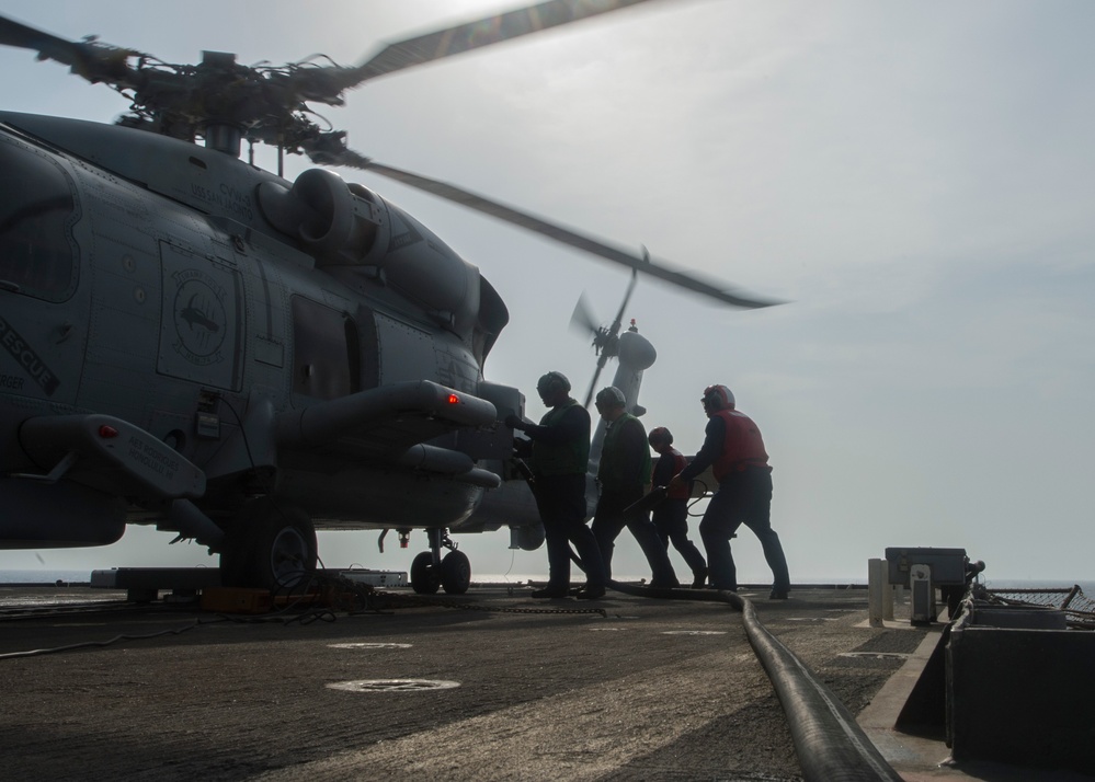 USS San Jacinto operations