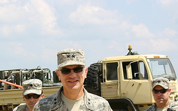 Maj. Gen. Santee visits Joint Readiness Training Center