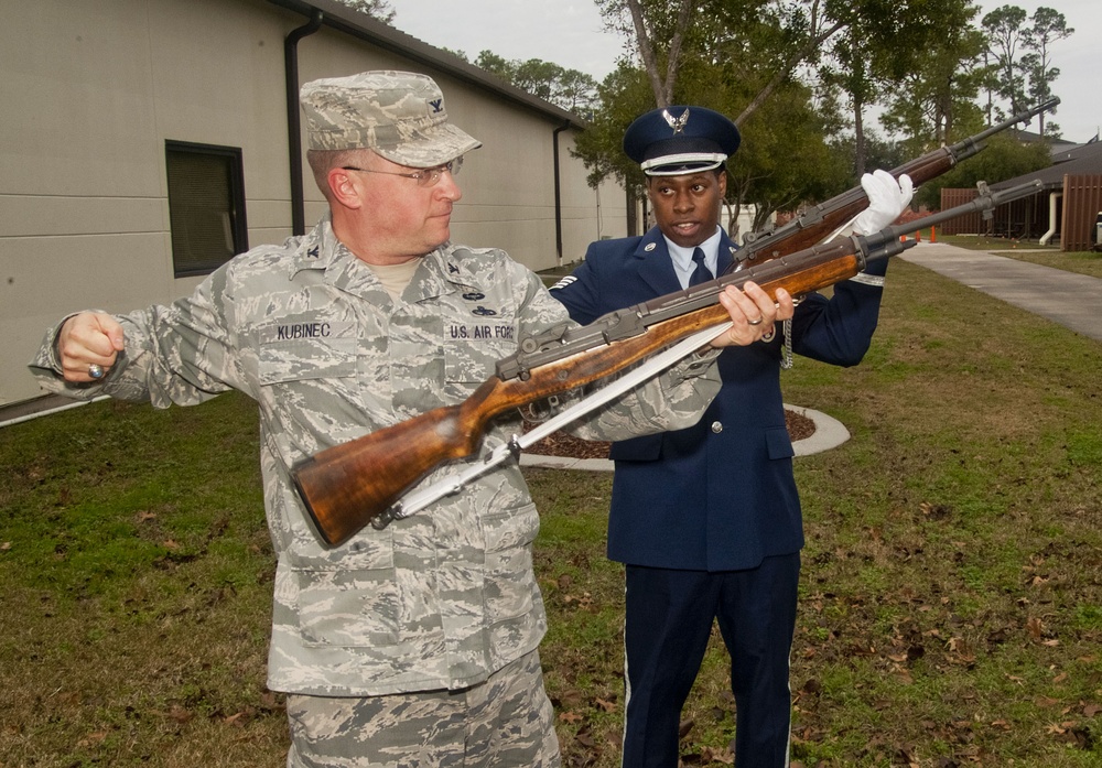 Gun salute instruction