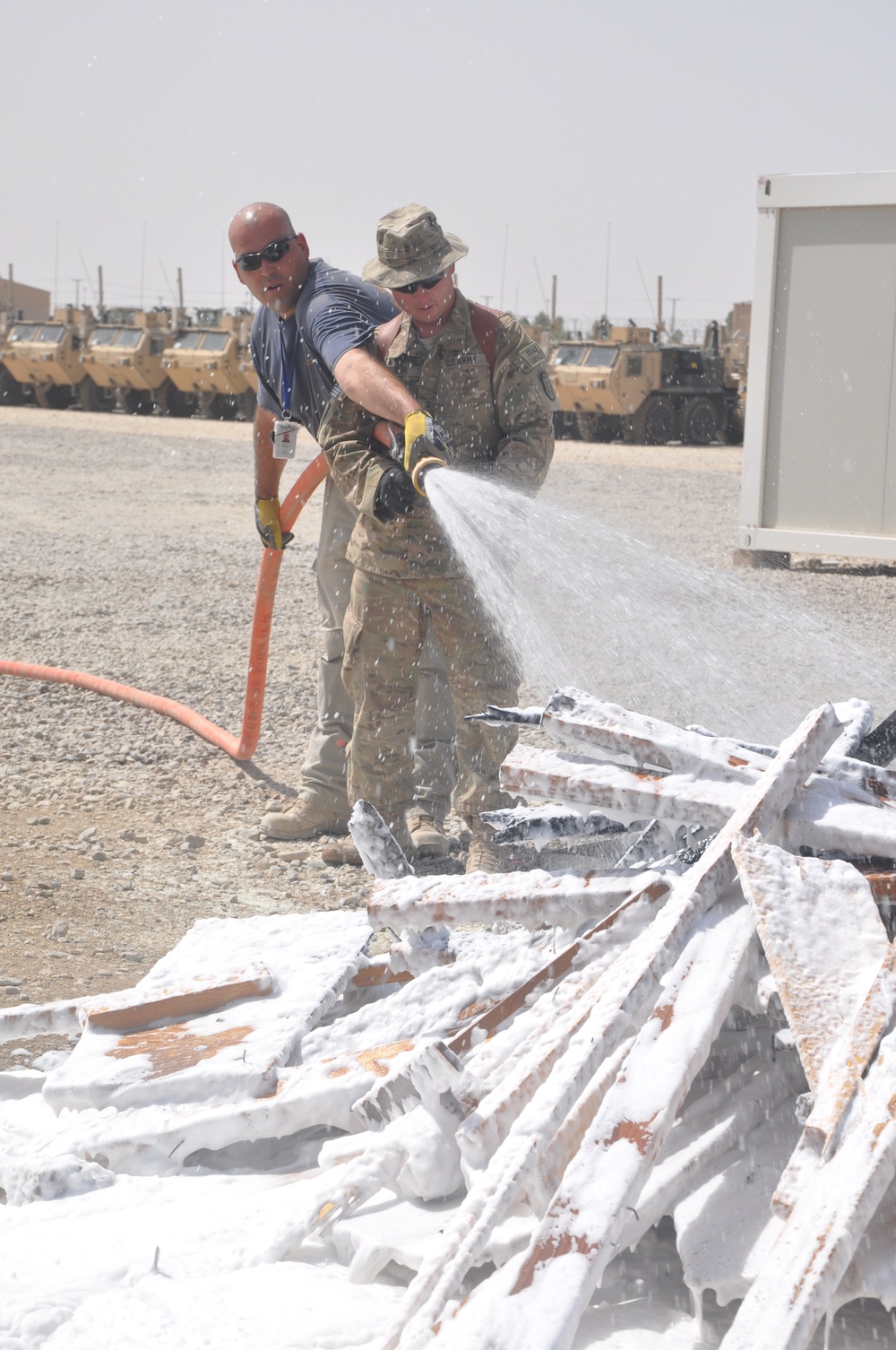 Fire safety training keeps deployed troops prepared