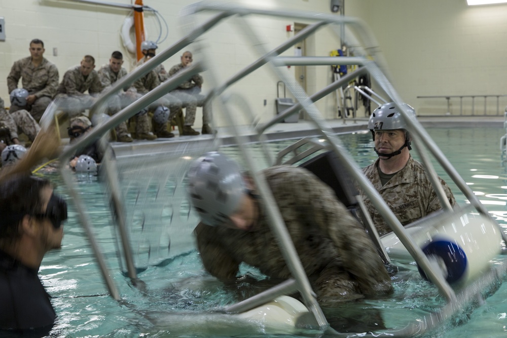 CLB-22 Marines complete helo dunker training