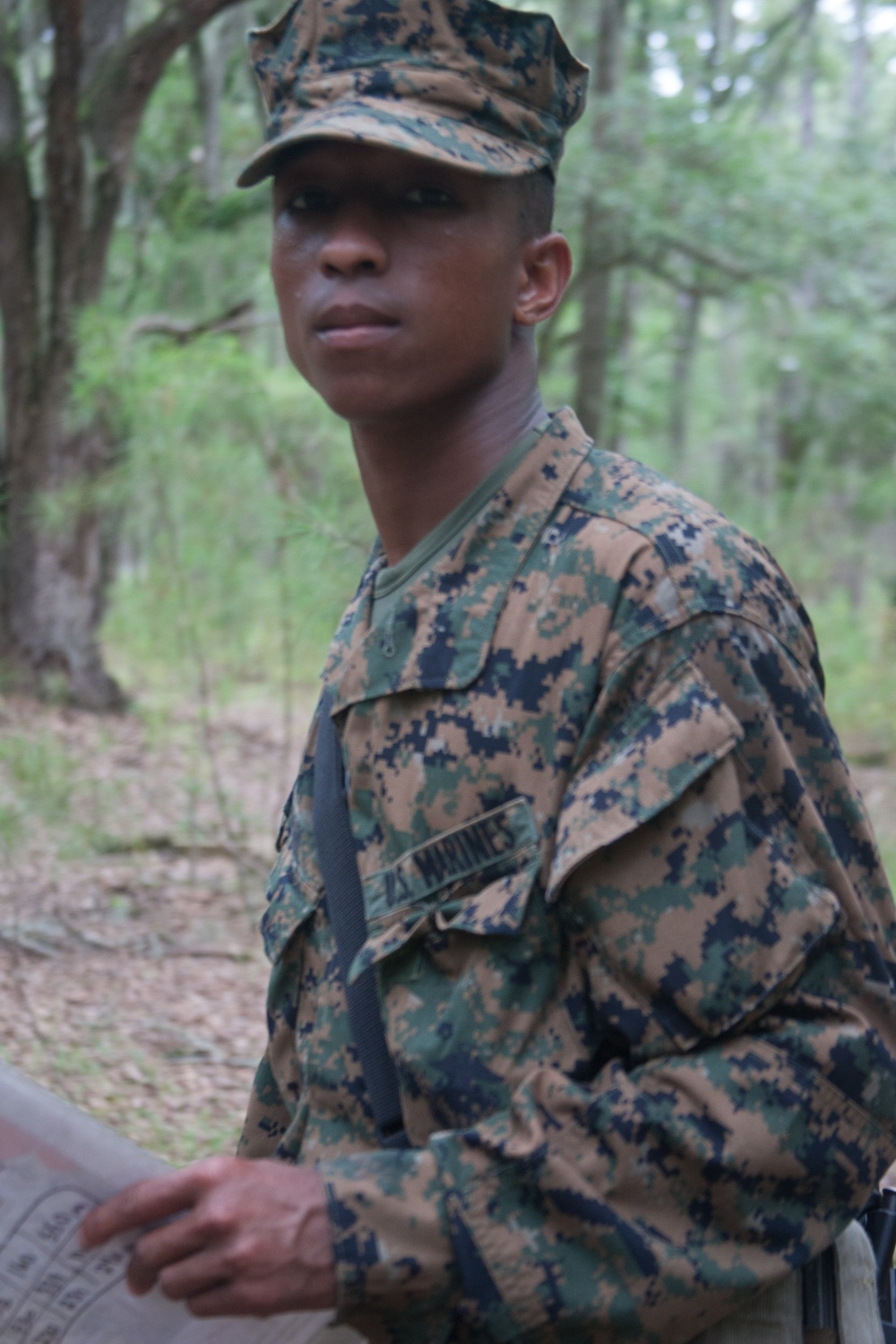 Westmoreland, Jamaica, native training at Parris Island to become U.S. Marine
