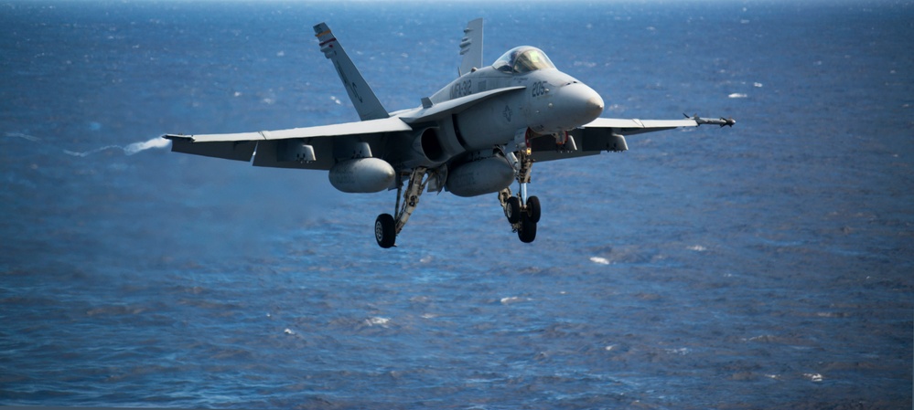 F/A-18C Hornet prepares to land