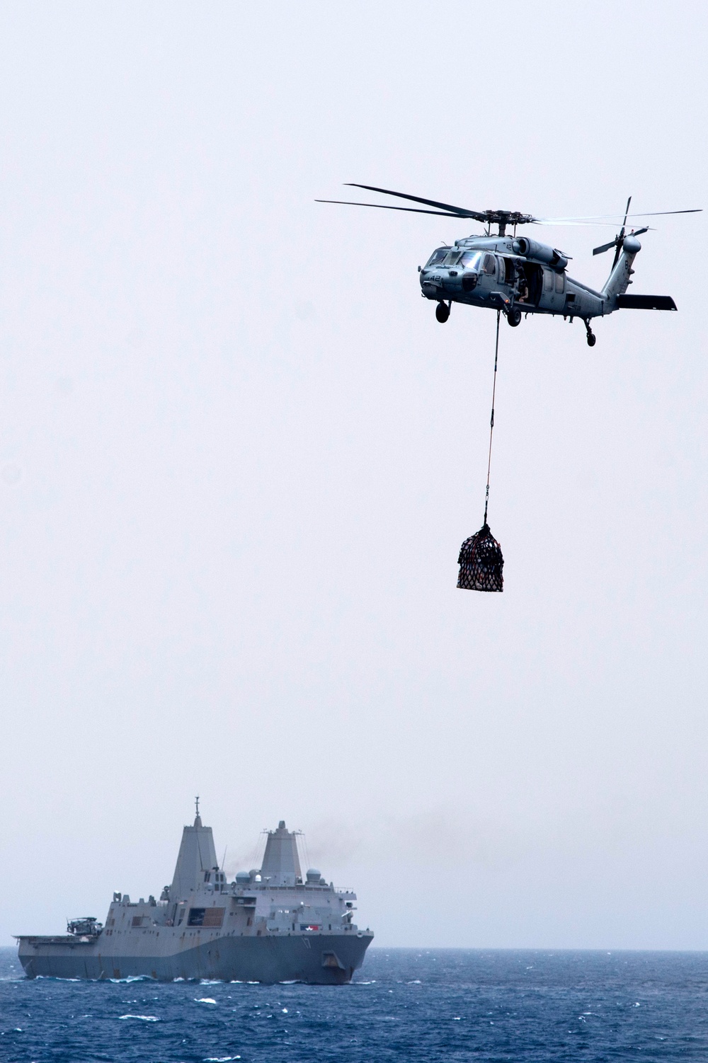 Seahawk transports cargo