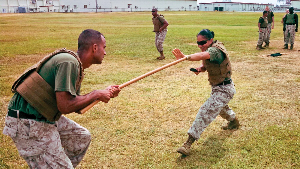 Marines belt-up with MACE