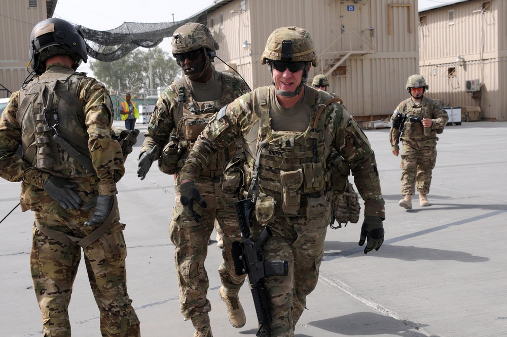 CSM Grippe visit’s Regional Command South