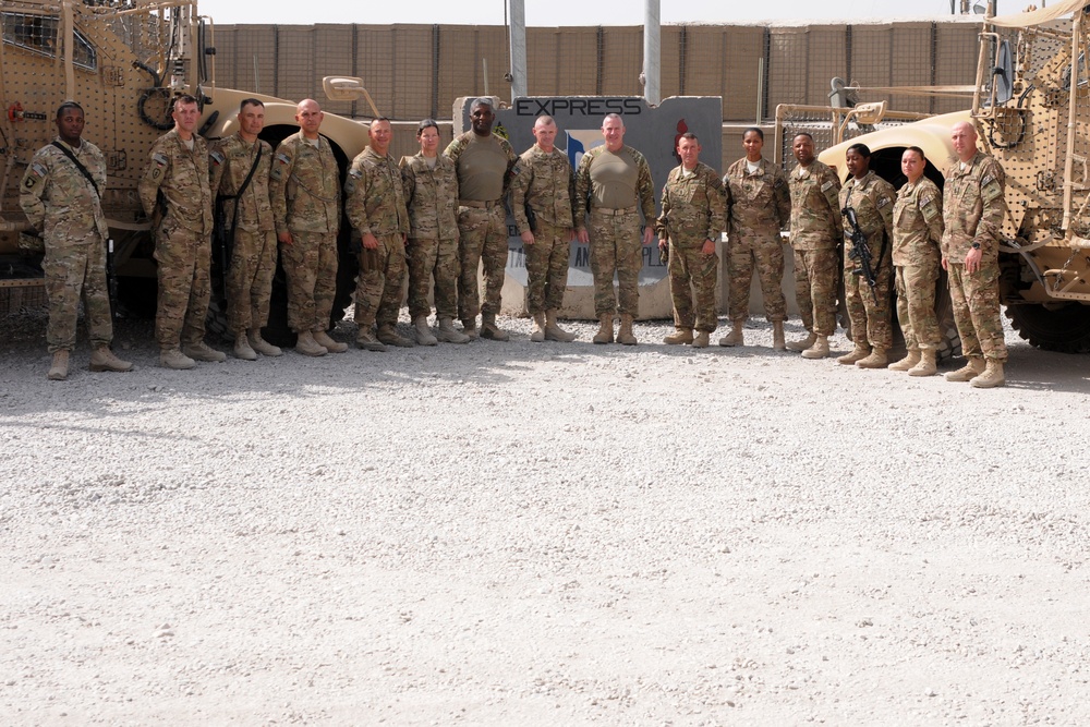 CSM Grippe visit’s Regional Command South