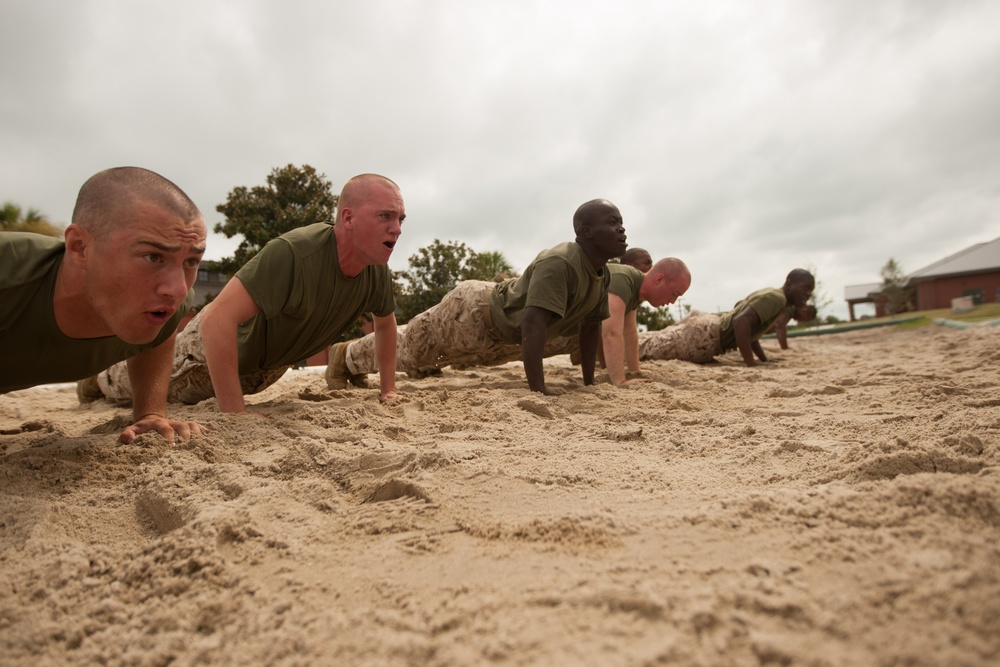 Photo Gallery: Marine recruits learn discipline, motivation through incentive training on Parris Island