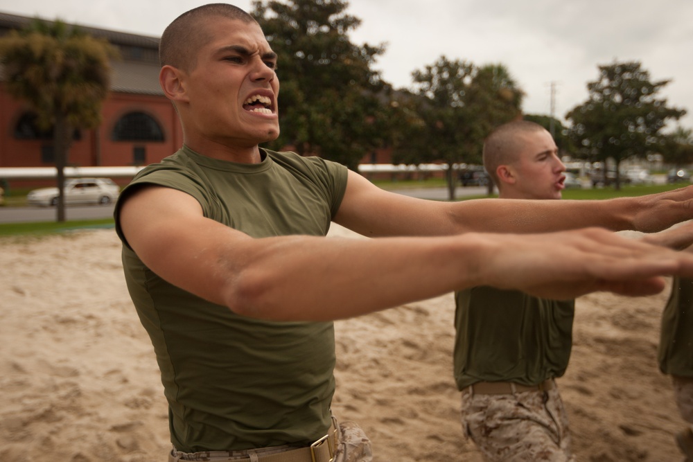 Photo Gallery: Marine recruits learn discipline, motivation through incentive training on Parris Island