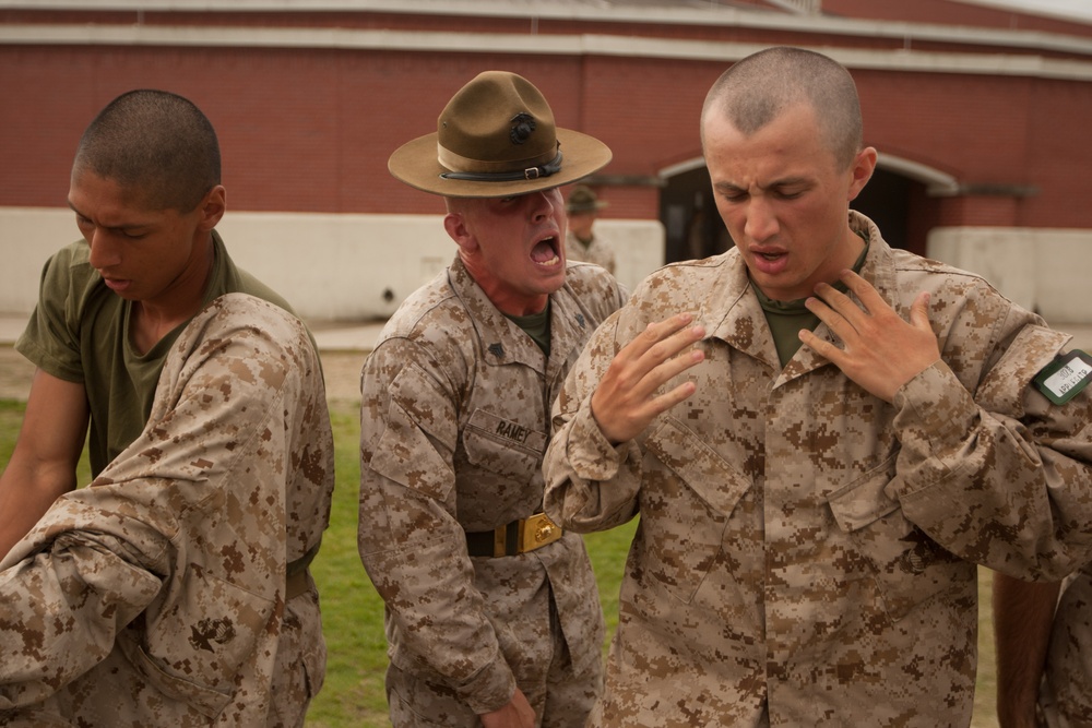 Photo Gallery: Marine recruits learn discipline, motivation through incentive training on Parris Island