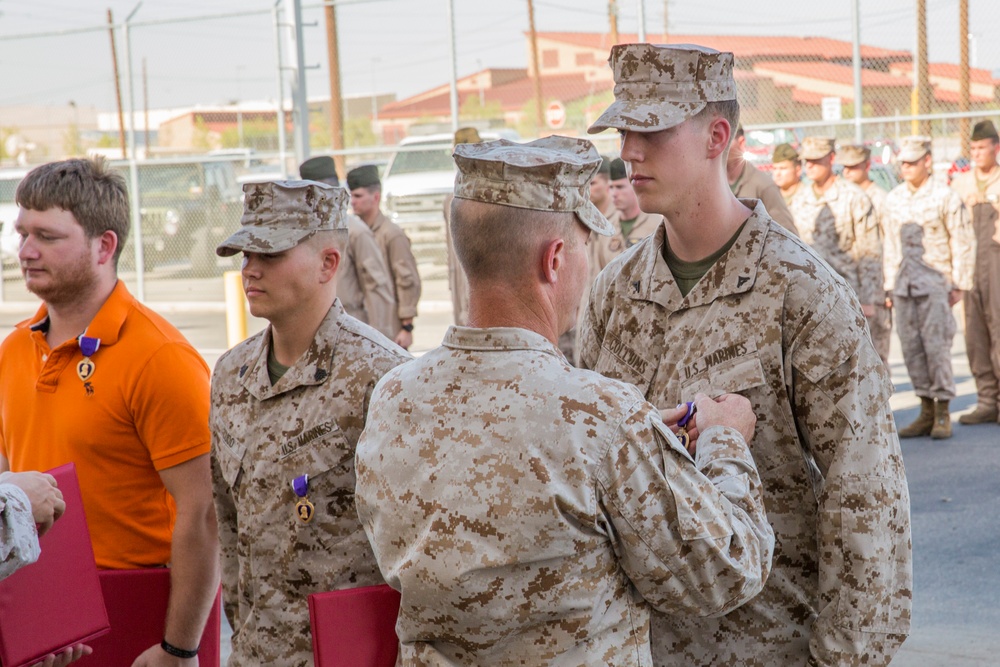 VMA-211 Marines Receive Purple Hearts