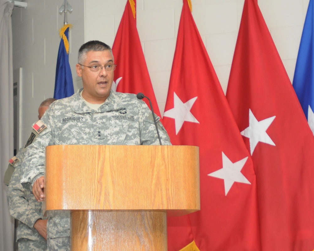 Col. Springer retirement, Texas State Guard