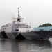 USS Freedom pulls into port