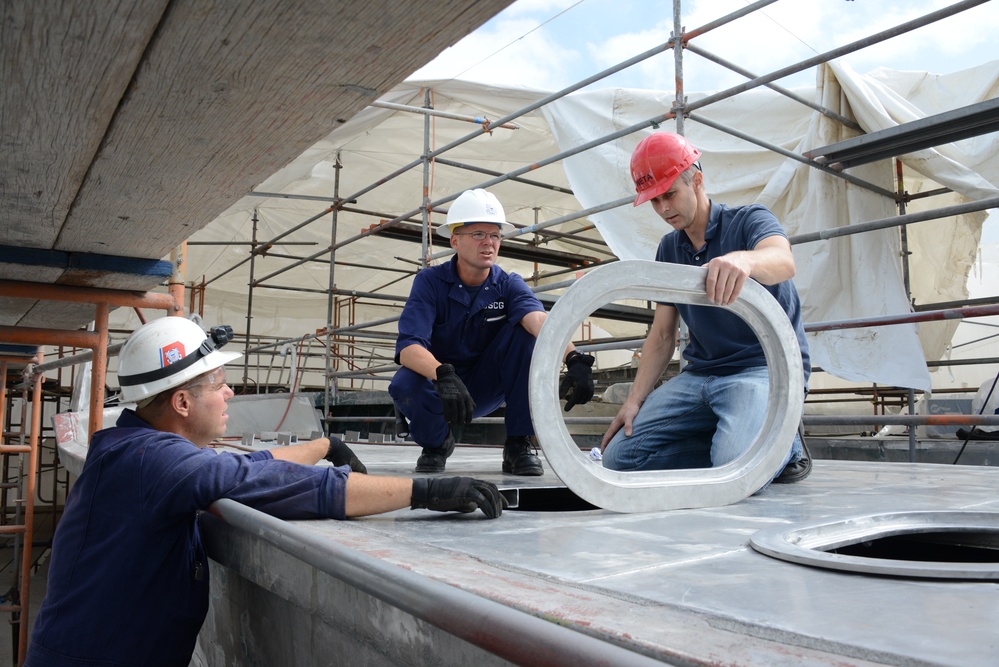 Coast Guard inspects repair work on ferry