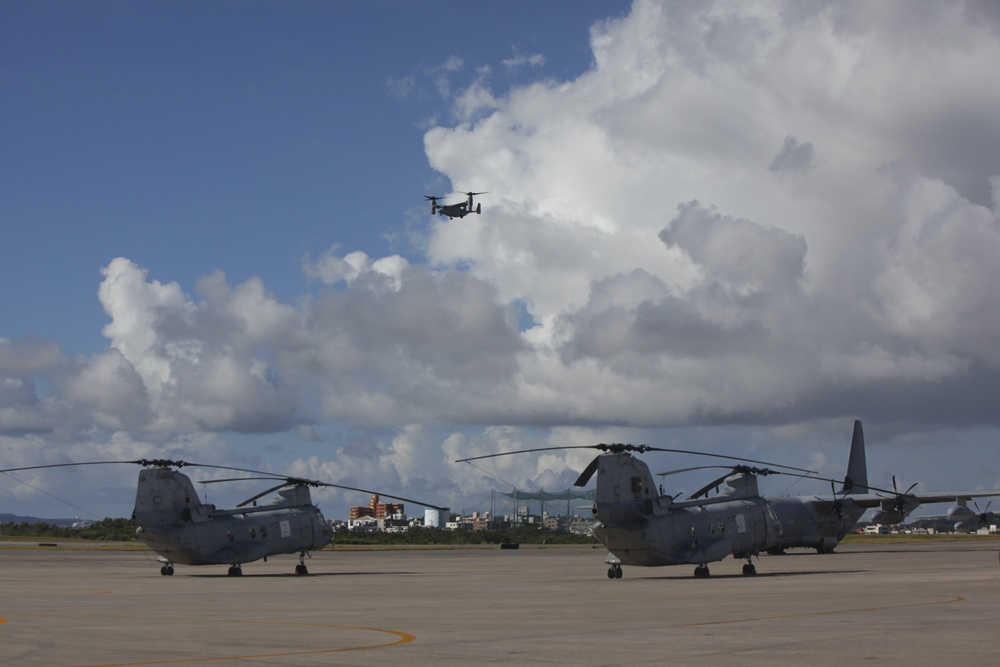 MV-22B Osprey arrive at MCAS Futenma