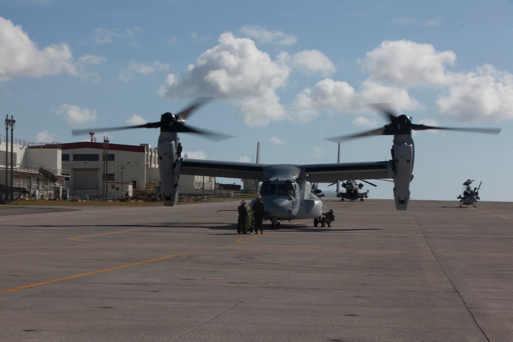 MV-22B Osprey arrive at MCAS Futenma